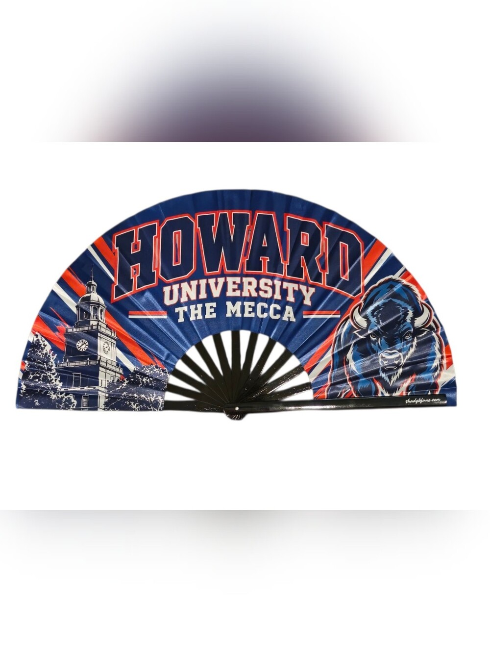Howard University Blue & Orange Folding Fan by
